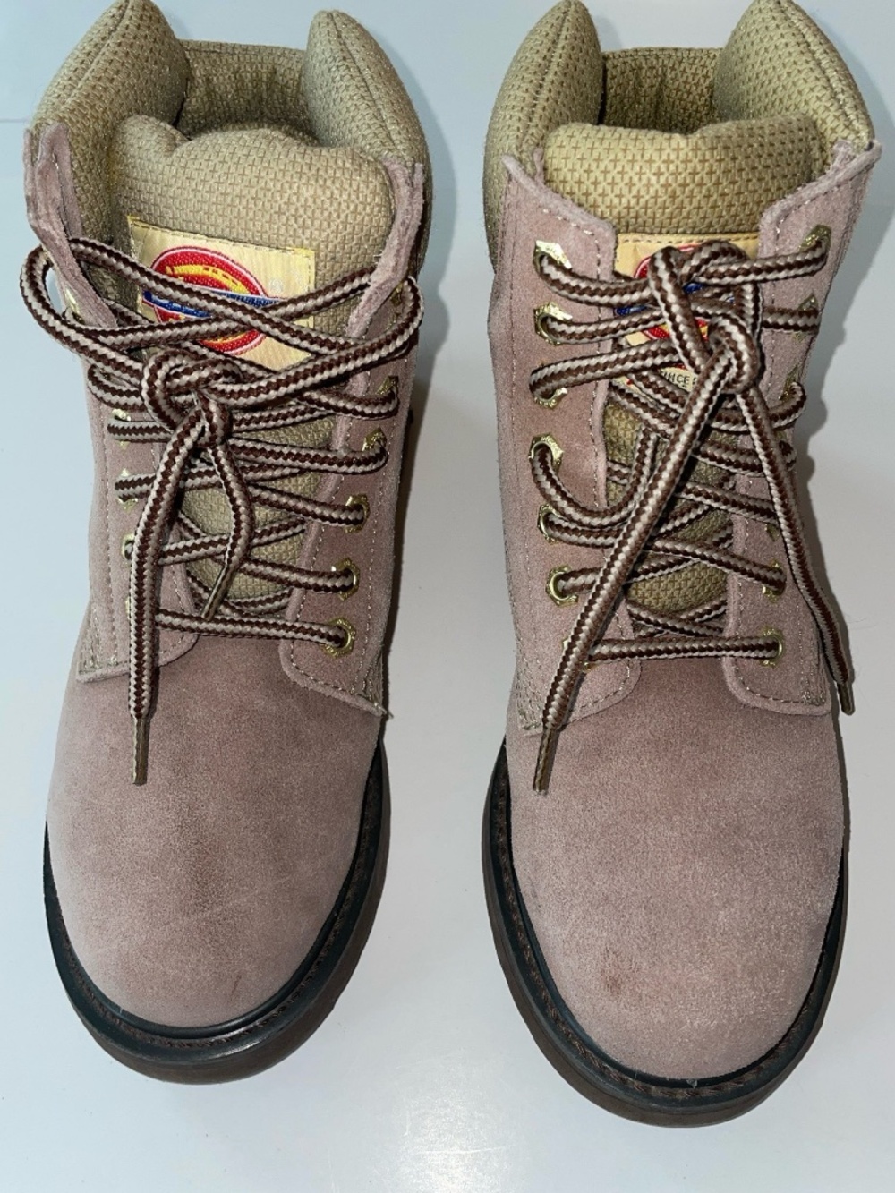 Dickies women Suede Leather Classic Lace-Up Work Hiking Boots - Size 6.5